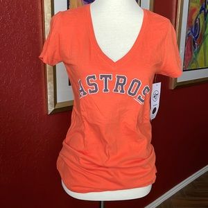 Astros v neck tshirt size large